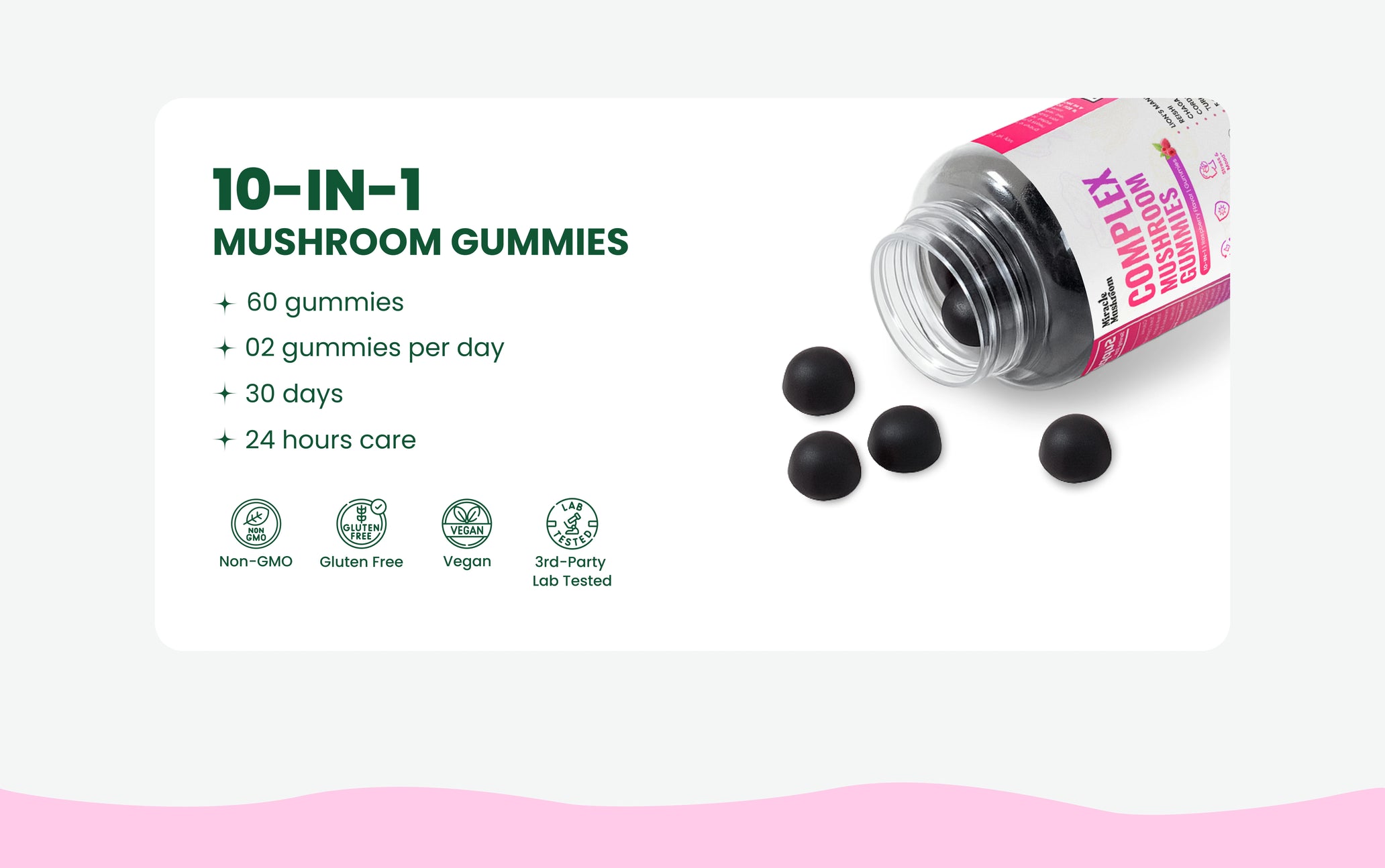 Miracle Mushroom 10-in-1 Complex Ingredients